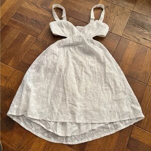 Princess Polly White Cutout Eyelet Mini Dress